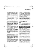 Preview for 42 page of Würth HKS 65-E POWER Translation Of The Original Operating Instructions