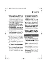 Preview for 51 page of Würth HKS 65-E POWER Translation Of The Original Operating Instructions