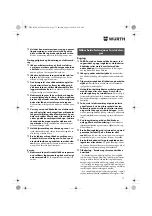 Preview for 77 page of Würth HKS 65-E POWER Translation Of The Original Operating Instructions