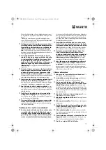 Preview for 78 page of Würth HKS 65-E POWER Translation Of The Original Operating Instructions