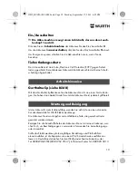 Preview for 10 page of Würth HL 10-A Translation Of The Original Operating Instructions