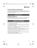 Preview for 17 page of Würth HL 10-A Translation Of The Original Operating Instructions