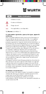 Preview for 23 page of Würth HSG 10 PRO Instructions For Use Manual