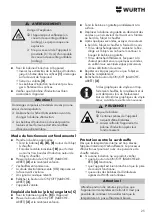 Предварительный просмотр 25 страницы Würth IEG-1000 SOLID Translation Of The Original Operating Instructions