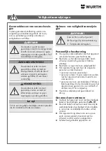 Предварительный просмотр 41 страницы Würth IEG-1000 SOLID Translation Of The Original Operating Instructions