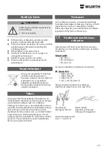 Предварительный просмотр 63 страницы Würth IEG-1000 SOLID Translation Of The Original Operating Instructions