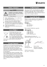 Предварительный просмотр 81 страницы Würth IEG-1000 SOLID Translation Of The Original Operating Instructions