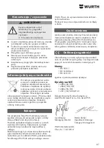 Preview for 87 page of Würth IEG-1000 SOLID Translation Of The Original Operating Instructions