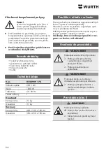 Предварительный просмотр 102 страницы Würth IEG-1000 SOLID Translation Of The Original Operating Instructions