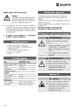 Preview for 150 page of Würth IEG-1000 SOLID Translation Of The Original Operating Instructions