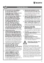 Preview for 7 page of Würth KNS 150-E Translation Of The Original Operating Instructions