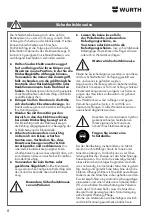 Preview for 8 page of Würth KNS 150-E Translation Of The Original Operating Instructions