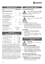 Preview for 10 page of Würth KNS 150-E Translation Of The Original Operating Instructions