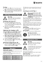 Preview for 17 page of Würth KNS 150-E Translation Of The Original Operating Instructions