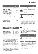 Preview for 37 page of Würth KNS 150-E Translation Of The Original Operating Instructions