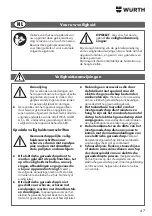 Preview for 47 page of Würth KNS 150-E Translation Of The Original Operating Instructions