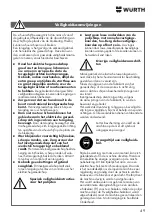 Preview for 49 page of Würth KNS 150-E Translation Of The Original Operating Instructions