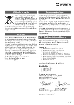 Preview for 53 page of Würth KNS 150-E Translation Of The Original Operating Instructions