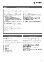 Preview for 57 page of Würth KNS 150-E Translation Of The Original Operating Instructions