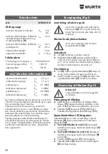 Preview for 58 page of Würth KNS 150-E Translation Of The Original Operating Instructions