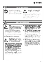 Preview for 61 page of Würth KNS 150-E Translation Of The Original Operating Instructions