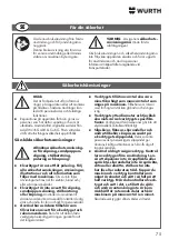 Preview for 75 page of Würth KNS 150-E Translation Of The Original Operating Instructions