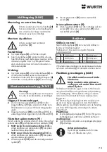 Preview for 79 page of Würth KNS 150-E Translation Of The Original Operating Instructions