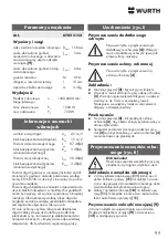 Preview for 99 page of Würth KNS 150-E Translation Of The Original Operating Instructions