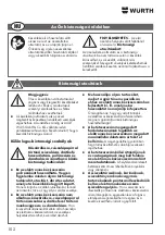 Preview for 102 page of Würth KNS 150-E Translation Of The Original Operating Instructions