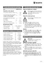 Preview for 113 page of Würth KNS 150-E Translation Of The Original Operating Instructions