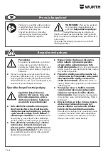 Preview for 116 page of Würth KNS 150-E Translation Of The Original Operating Instructions