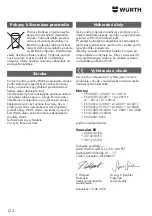 Preview for 122 page of Würth KNS 150-E Translation Of The Original Operating Instructions