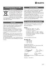 Preview for 129 page of Würth KNS 150-E Translation Of The Original Operating Instructions