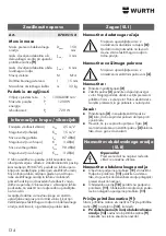 Preview for 134 page of Würth KNS 150-E Translation Of The Original Operating Instructions