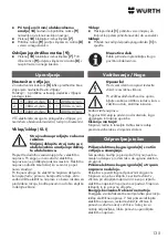 Preview for 135 page of Würth KNS 150-E Translation Of The Original Operating Instructions