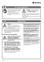 Preview for 144 page of Würth KNS 150-E Translation Of The Original Operating Instructions