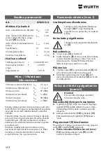 Preview for 148 page of Würth KNS 150-E Translation Of The Original Operating Instructions