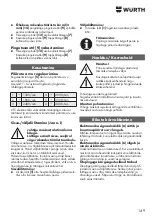 Preview for 149 page of Würth KNS 150-E Translation Of The Original Operating Instructions