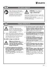 Preview for 151 page of Würth KNS 150-E Translation Of The Original Operating Instructions