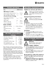 Preview for 155 page of Würth KNS 150-E Translation Of The Original Operating Instructions