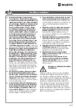 Preview for 159 page of Würth KNS 150-E Translation Of The Original Operating Instructions