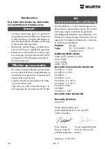 Preview for 44 page of Würth master TSS 12 Translation Of The Original Operating Instructions