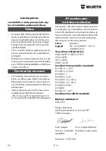 Preview for 54 page of Würth master TSS 12 Translation Of The Original Operating Instructions