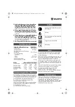 Preview for 19 page of Würth MHKS 28-A Translation Of The Original Operating Instructions