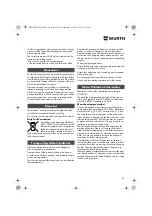 Preview for 25 page of Würth MHKS 28-A Translation Of The Original Operating Instructions