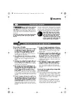 Preview for 27 page of Würth MHKS 28-A Translation Of The Original Operating Instructions