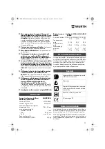 Preview for 29 page of Würth MHKS 28-A Translation Of The Original Operating Instructions