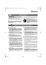 Preview for 32 page of Würth MHKS 28-A Translation Of The Original Operating Instructions