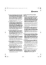 Preview for 33 page of Würth MHKS 28-A Translation Of The Original Operating Instructions