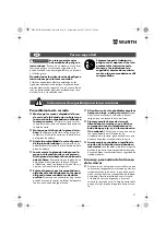 Preview for 37 page of Würth MHKS 28-A Translation Of The Original Operating Instructions